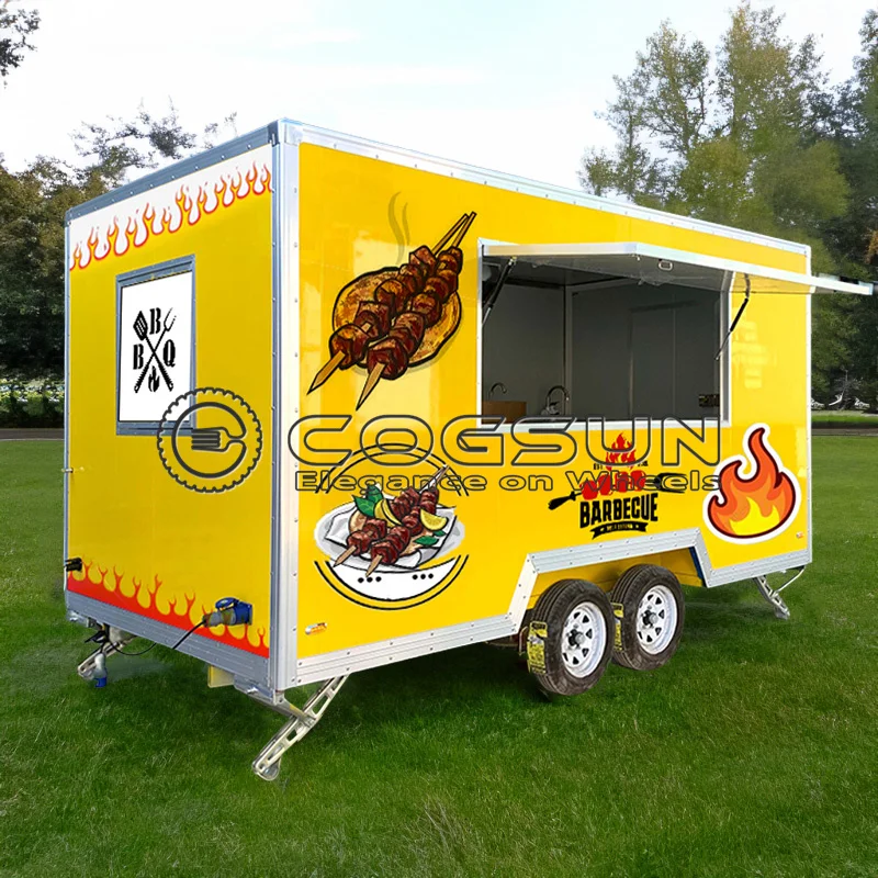 

Маленький, но полностью функциональный прицеп-бар для салатов и смузи – здоровое решение для питания