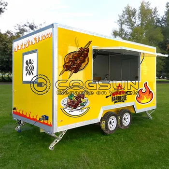Small But Fully Functional Salad and Smoothie Bar Trailer Healthy Food Option