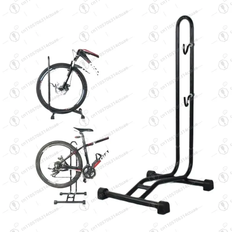 2-in-1 Mountain Bike Stand - Floor-Mounted, Bicycle Repair Stand & Display Rack, for Home/Garage Bike Storage