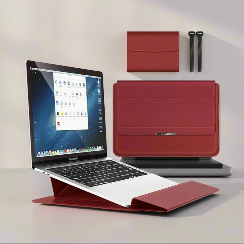 for Samsung Galaxy Book 4 Pro 14inch Sleeve Laptop Bag Foldable Holder Wrist Rest Pad Charger Mouse Pouch Cable Belt