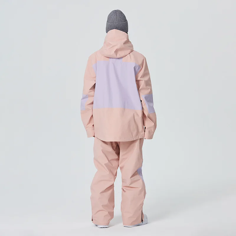 Traje de esquí para mujer, conjunto de chaqueta y pantalones cálidos, chándal de esquí impermeable de 3L, ropa de Snowboard para mujer, disfraz de