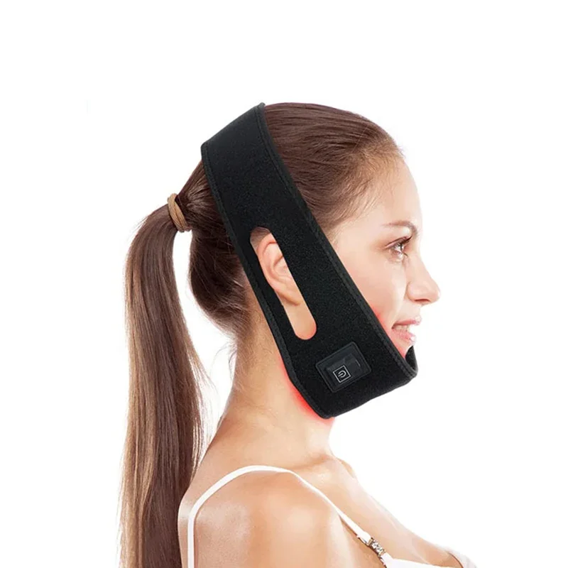 

LED Light Therapy Red Infrared Wrap Device Double Chin Reducer Strap