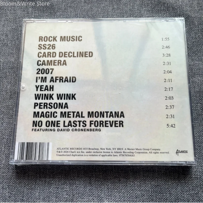 Pop‑Rock C-Charli Xcx Music, Fashion, Film Music CD Album, Music Record for Car Walkman Home Audio Fan Collection Gift