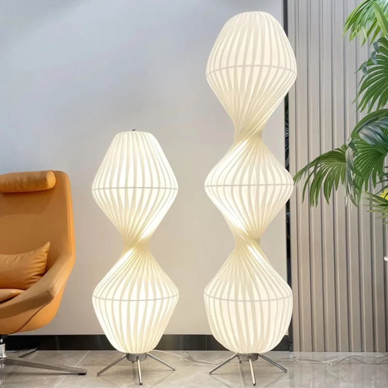 Japanese Style Floor Lamp Atmosphere Modern Simplicity Living Room Bedroom Gourd Designer Decoration Vertical Lighting Fixture