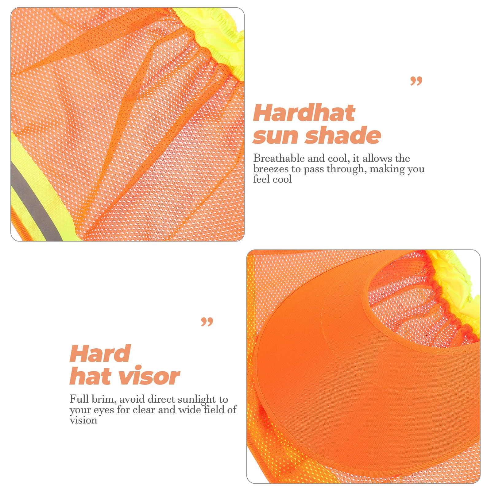 

Hard Hat Sun Shade Full Brim Breathable Mesh Visor Neck Shade Construction Outdoor Protection Sun Visor Accessories
