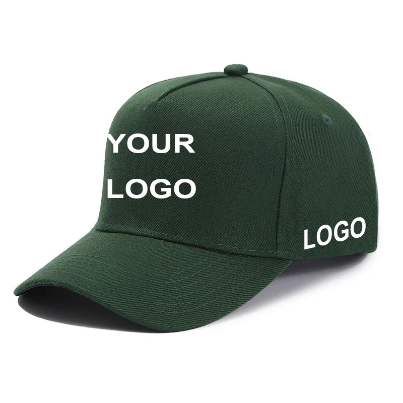 

5 Panel Custom Baseball Caps For Men personality customization Women Hat Hip Hop Bone Trucker Hats Outdoor Leisure Snapback