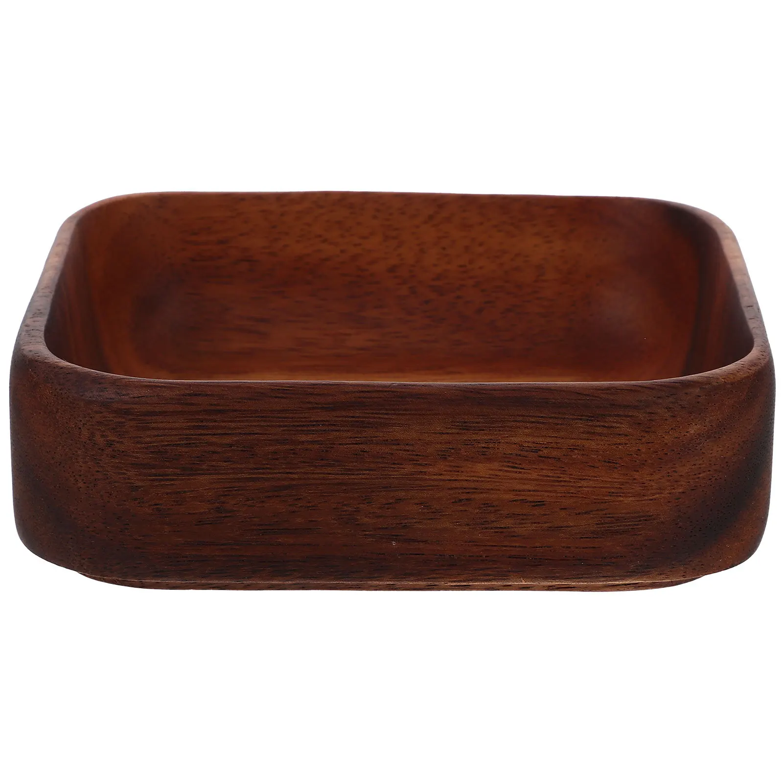 

Wood Fruit Serving Tray Natural Solid Wood Snack Plate Ideal for Fruit Dessert Bread Appetizer Family Dinner