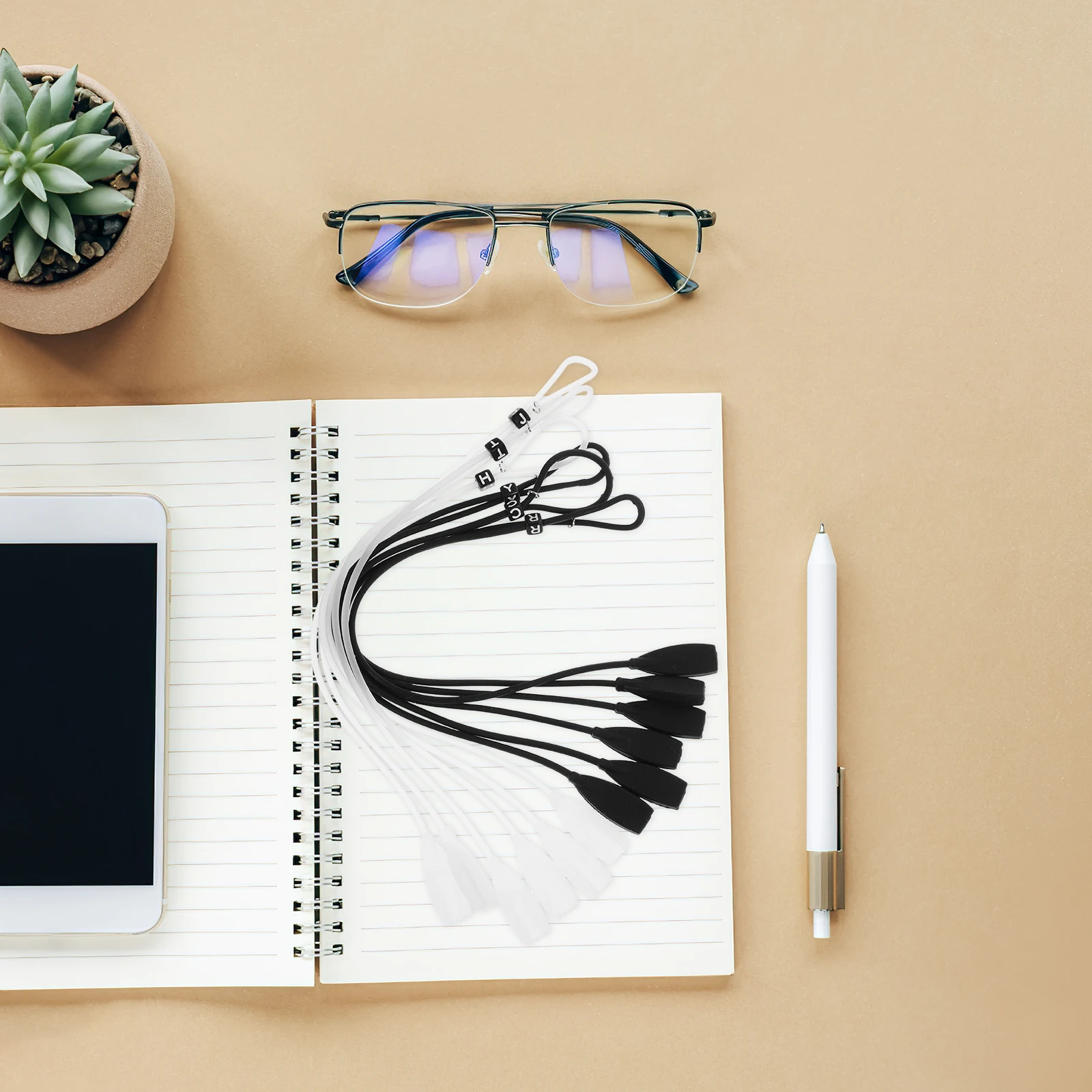 6pcs Sunglasses Strap Non-slip Glasses Rope Sports Safety Holder Replaceable Cord Ear Retainer Silicone Retainer For Water