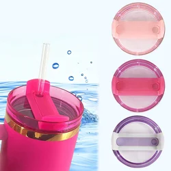 40oz Tumbler Lid for Stanley, Spill Proof Splash Resistant Tumbler Covers,Replacement cover for Stanley Cup Accessory, Clear Spi