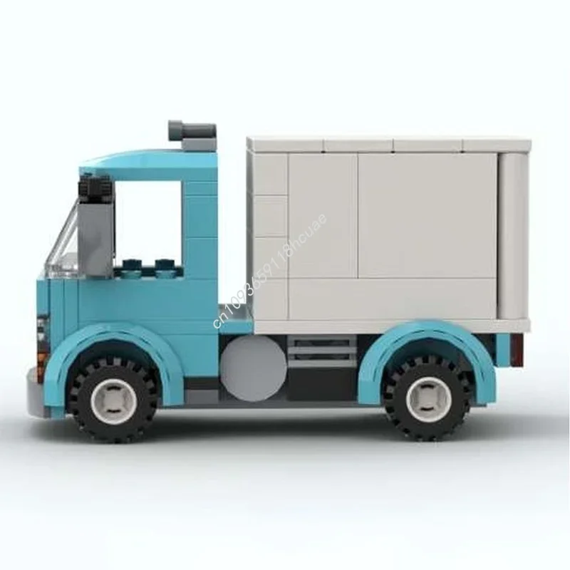 109 قطعة MOC صندوق شاحنة المدينة نموذج اللبنات العمارة اللعب تجميع DIY بها بنفسك هدية الكريسماس التعليم الطوب الاطفال عيد ميلاد