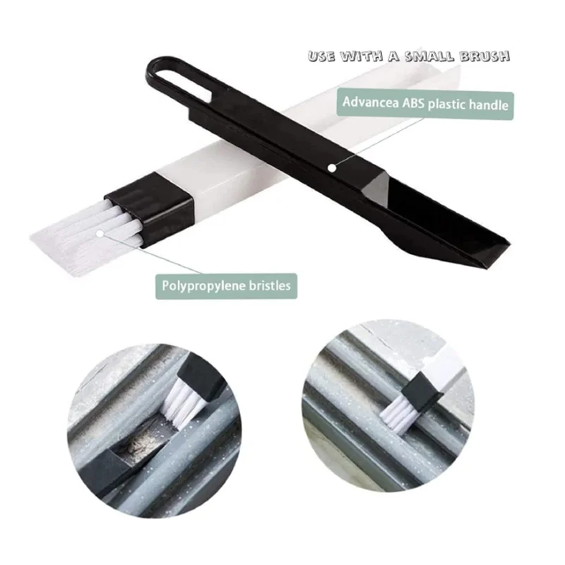 

A93Z Волшебный набор инструментов для чистки оконных дорожек, щетка для чистки оконных канавок, набор инструментов для чистки щелей и канавок