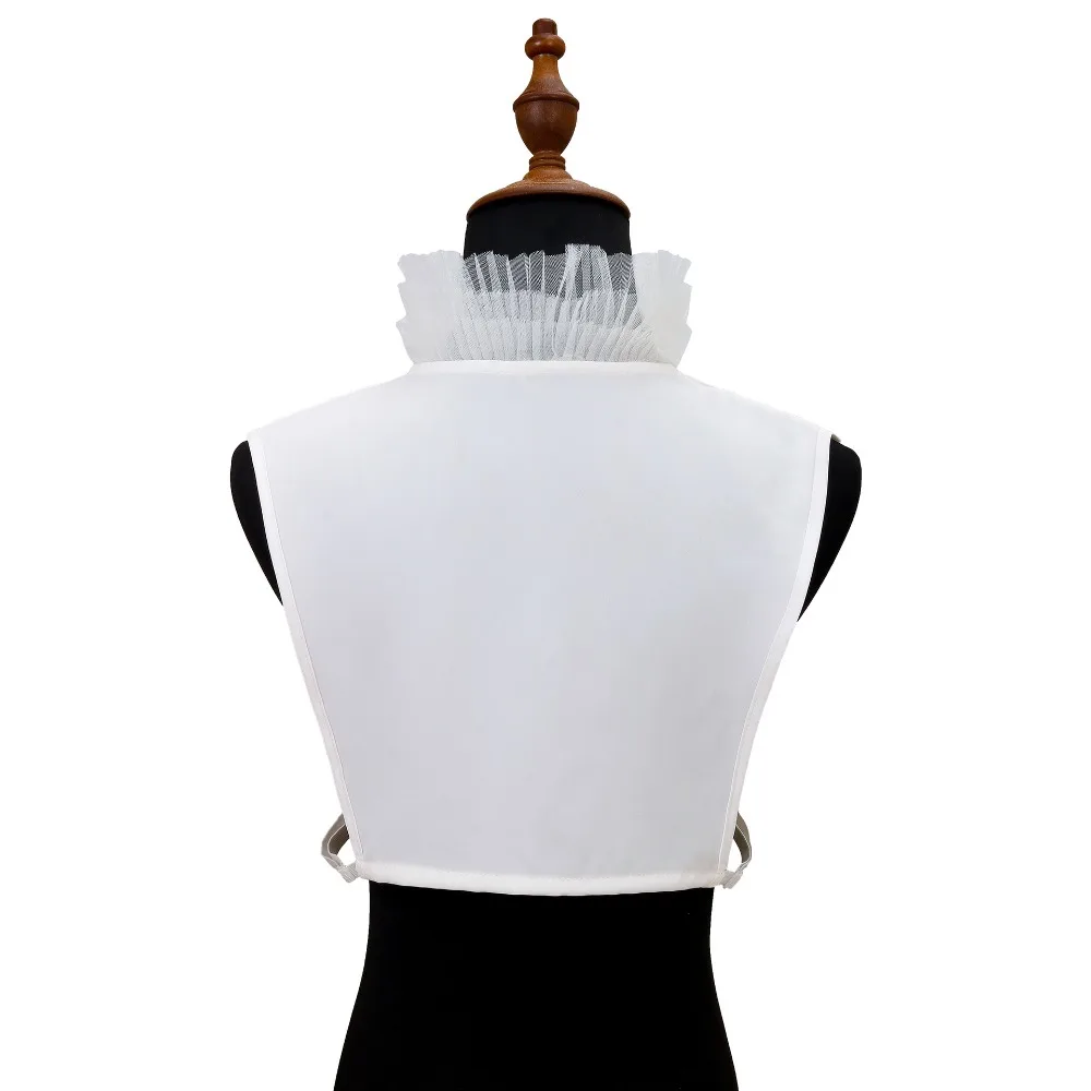 قميص قطني عتيق بياقة مزيفة قابلة للفصل من الدانتيل للسيدات وياقة مزيفة وإكسسوارات ملابس بلوزة قابلة للتعديل وياقة كاذبة للنساء #2