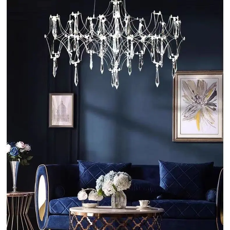 Modern LED Starry Sky Ceiling Chandeliers Firefly Living Dining Room Pendant Lamp Home Decor Hanging Light Luster Fixtures