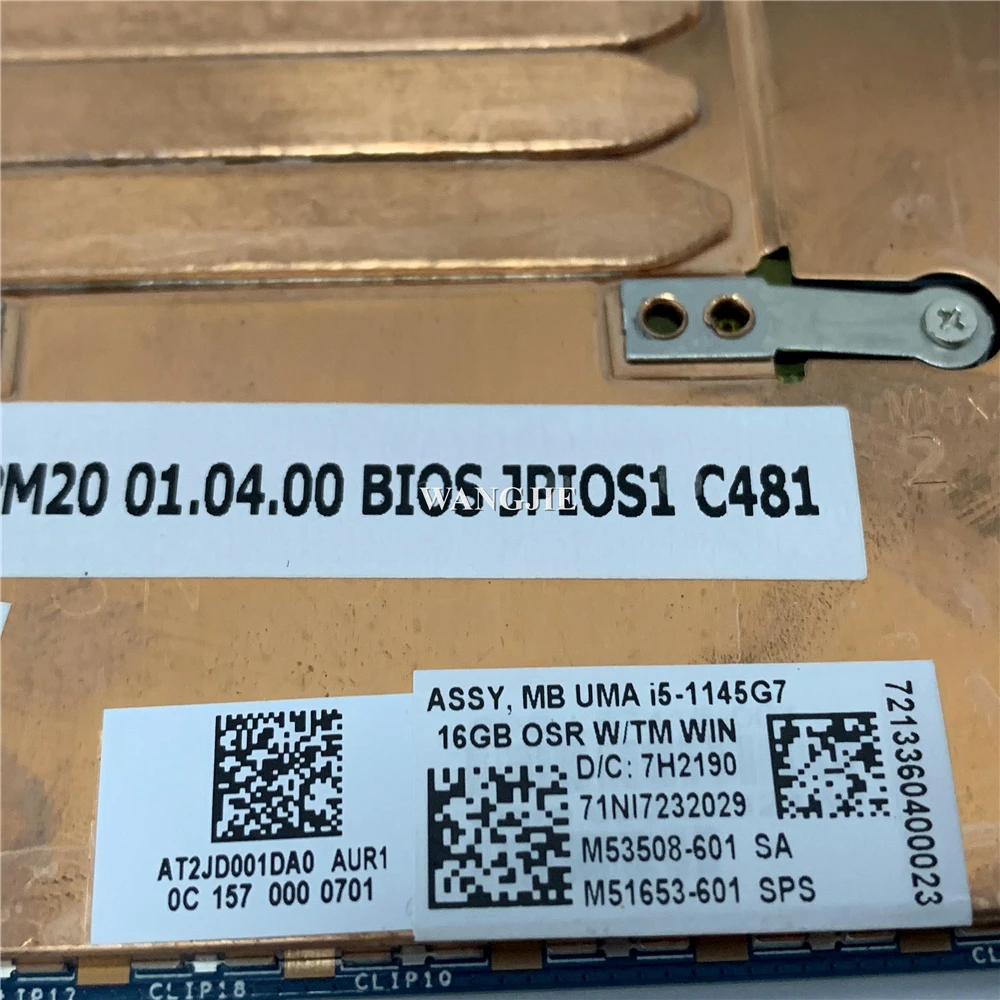 HP Elite x2 G8 WWAN 노트북 마더보드 M51653-601 MB UMA i5-1145G7 16GB OSR LA-K711P 100% 작동