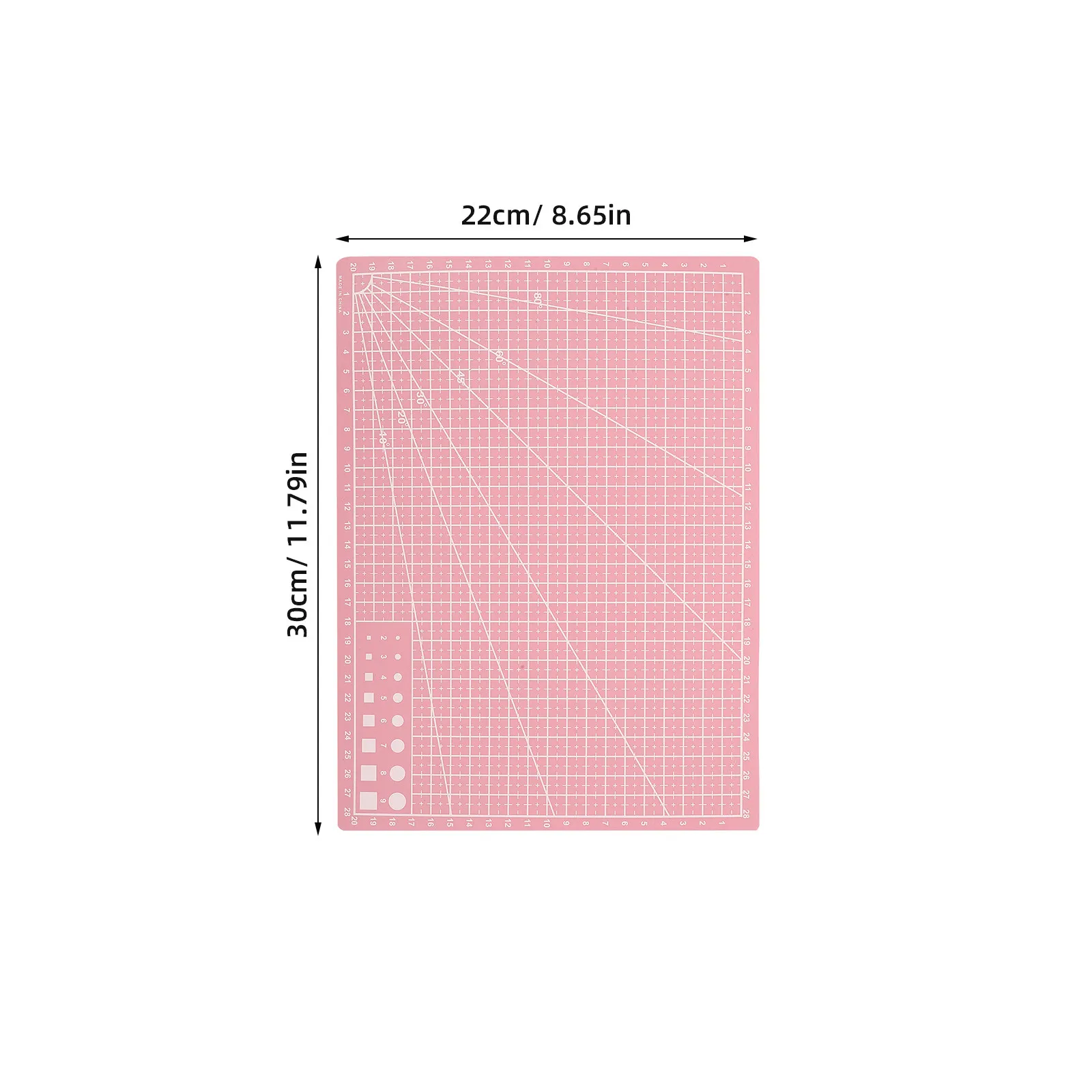 4Pcs Double-Sided A4 Cutting Mats Precise Grid Craft Board Engraving Sewing Quilting Fabric Paper Art Cutting Tools Mat Supplies