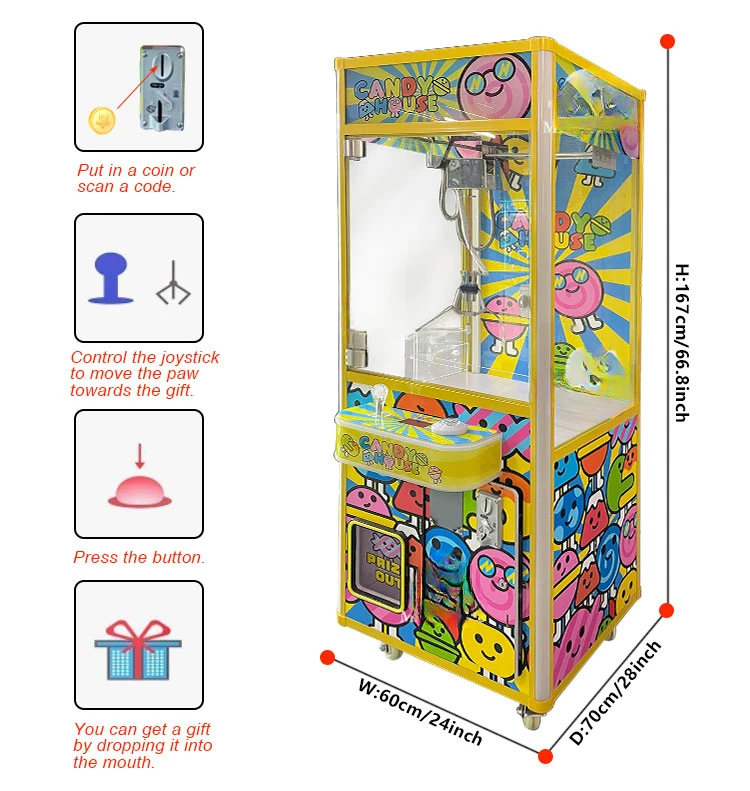 Maker Wholesale Factory cheap Prices new Model mini mega doll toy Claw Games Machine