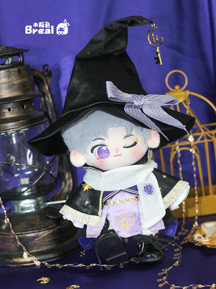 Original Alchemy Magic Wizard Hat Purple Star Uniform Costume Suit Cosplay For 20CM Boy No Attributes Dress Up Clothes Outfit