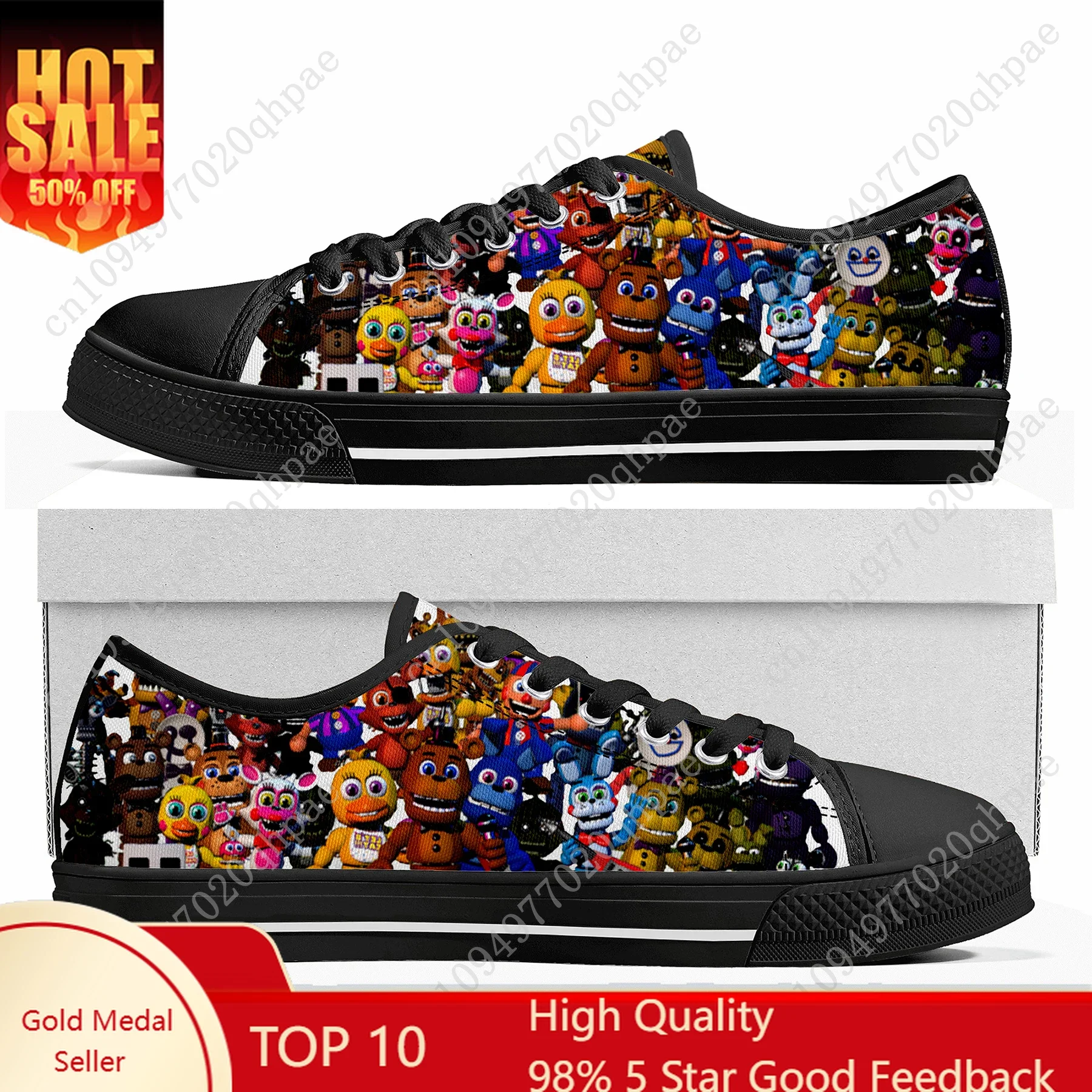 

F-Fives Low Top Sneakers N-Nights Mens Womens At F-Freddyse Teenager High Quality Canvas Sneaker Casual Shoes Personalized Shoe