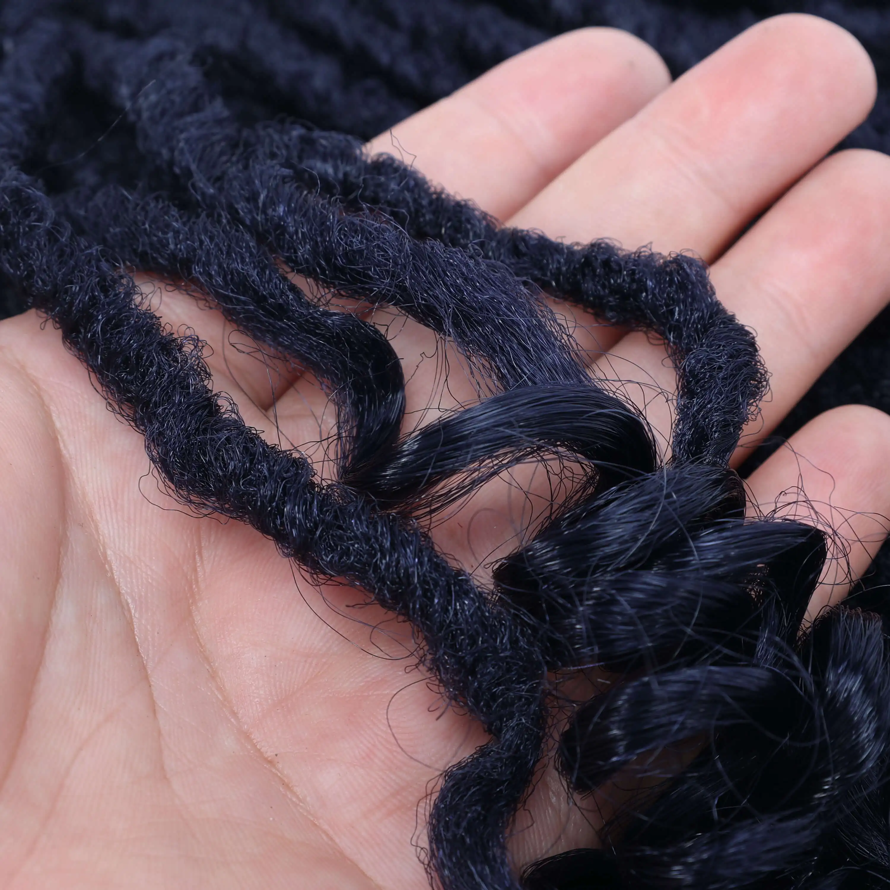 Rastas de pelo africano para mujer negra, extensiones de cabello de ganchillo sintético, nuevo estilo, 20 pulgadas