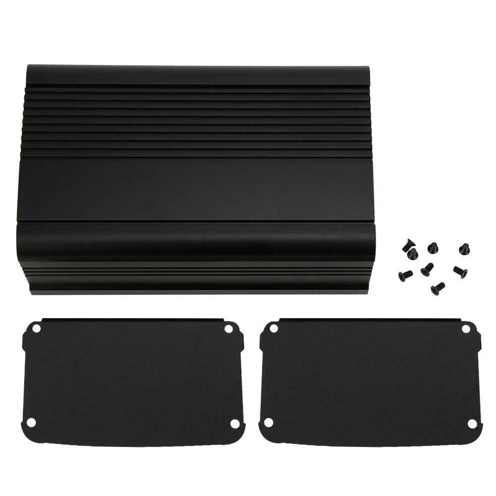 Aluminum Project Box Matte Black Enclosure Case DIY Circuit Board Controller Casing 55x95x150mm