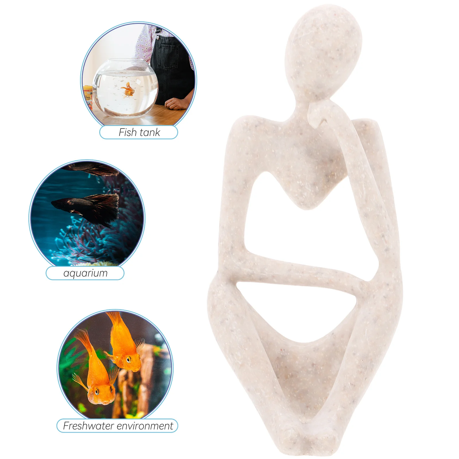 

Delicate Thinker Ornament Resin Sculpture Set Abstract Art Home Decor Perfect Gift for Friends Family Customers