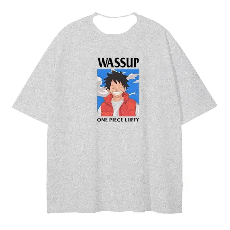 

One Piece T-shirt Anime Clothes Luffy Short Sleeves Male and Female Students Short Sleeves Summer Quick Dry Loose
