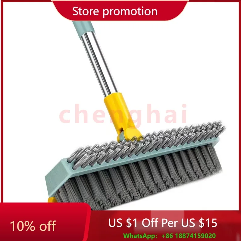 

Двойная насадка щетки со стеклоочистителем Щетка для чистки 3-в-1 Щетка для унитаза Очистите зазоры