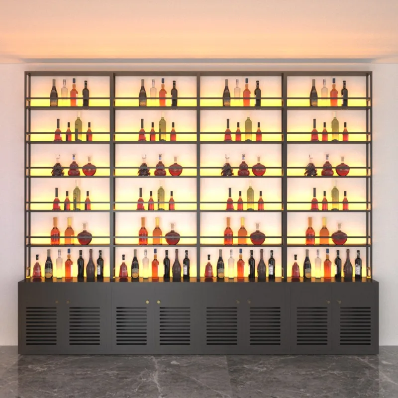 

Designer Shelves Wine Cabinet Living Room Mobile Kitchen Restaurant Storage Bar Cabinet Multifunctional Estante Home Furniture