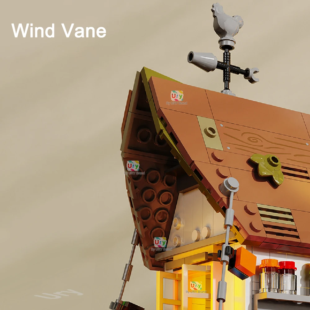 ซีรีส์วิวถนนในเมือง ประภาคารริมทะเล ท่าเรือ บ้านชาวประมง ของเล่น DIY สไตล์เรโทร สถาปัตยกรรม MOC ตัวต่อขนาดเล็ก สำหรับเด็ก ของขวัญ