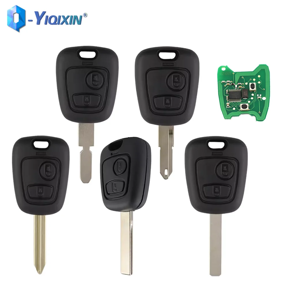 Remote Car Key For Peugeot 106 107 206 306 307 207 407 Partner For Citroen C1 C2 C3 C4 Saxo Xsara Picasso 433MHz ID46 Chip Uncut
