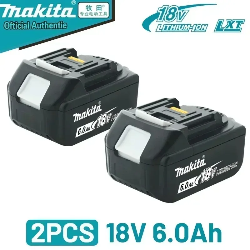 Original Makita 18V 6.0Ah wiederaufladbarer geeignet  Makita BL1840 BL1830 BL1830B BL1850 BL1850B Original-Elektrowerkzeug-Akku