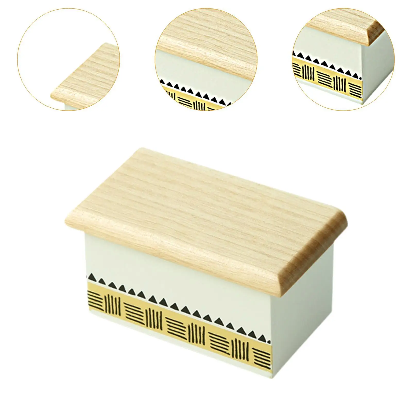 Dollhouse Miniature Return Box Wooden Storage Chest Box 1/12 Scale Decoration Life Scene Furniture Small Packing Box Model