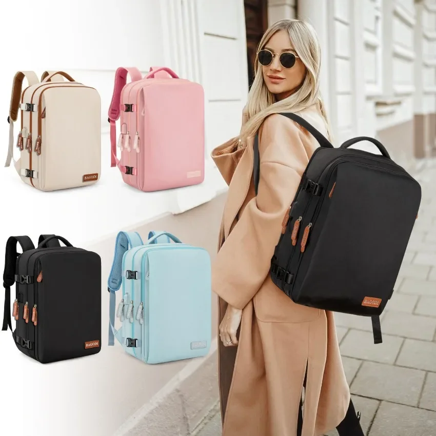 Airplane Travel Backpack For Women Laptop Bag Luggage Large Capacity Business Women\'s Bags Expandable Multifunctional Backpacks