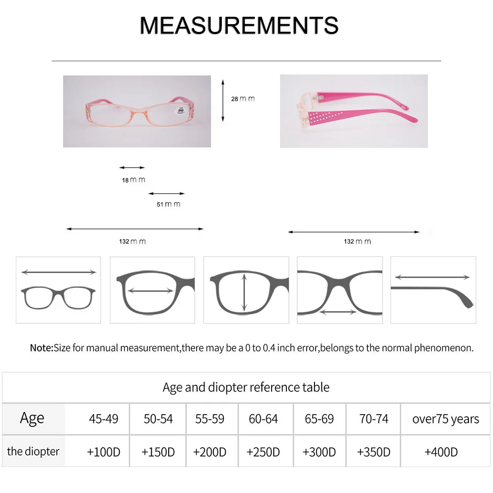 4 Pack okulary do czytania dla pań mała prostokątna lekka rama, moda damska okulary Presbyopic 1.0 1.5 2.0 2.5 3.0 3.5