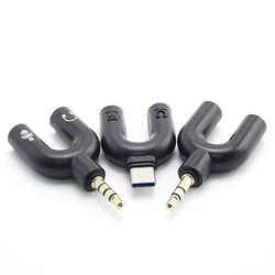 3.5mm male jack microphone converter connector For Xbox One Audio Adapter Headset Headphone Type C Splitter for PS4 PC Laptop
