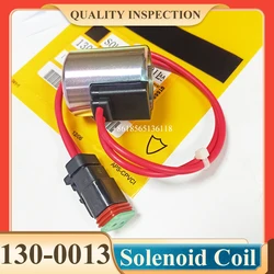 Solenoid Valve Coil 130-0013 1300013 6031971 C01-12-DTM-10 for Backhoe Loader 416C 416D 420D 424D 426C 428C 428D