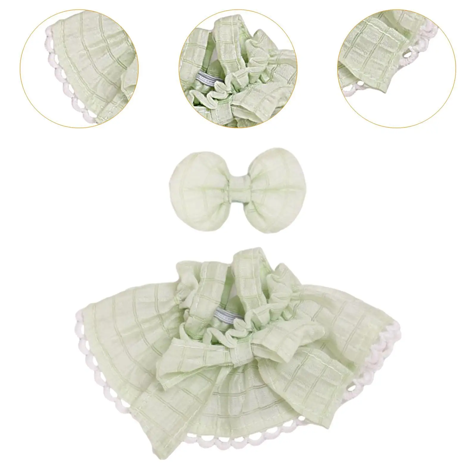 15cm Girl Doll Clothes Dress Kids Pretend Play Doll Accessories Handmade Clothing Costume Accessories Fashionable Doll Clothing