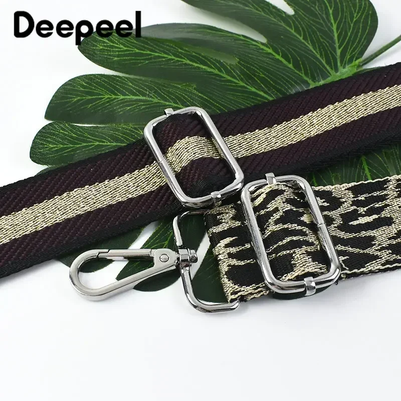 Deepeel 3.8cm Wide Leopard Bags Shoulder Strap Women\'s Bag Accessories Handbag Crossbody Adjustable Jacquard Backpack Straps