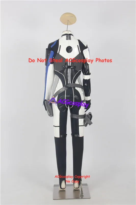 Mass effect Cora Harper Cosplay Costume acgcosplay stretched faux leather made