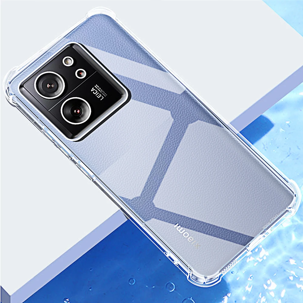 Shockproof Phone Case for Xiaomi 13T Pro 12T 11T 14T 12 11 Lite NE 5G Transparent Clear Silicone Soft TPU 13 12 11 T Back Cover