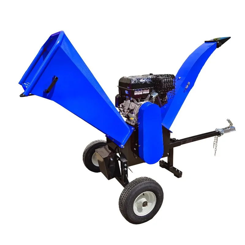 

【Best-Selling】Hot Selling Powered 5-Inch Mobile Wood Chipper Tree Branch Shredder With Engine For Branch And Leaf Chipp