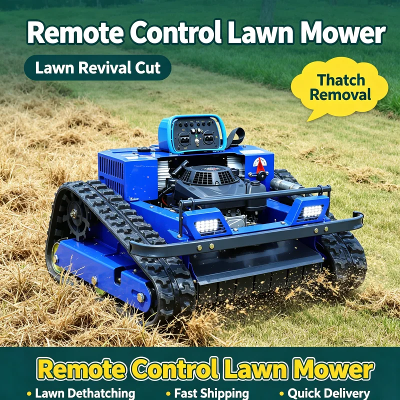Customized Professional Grade Remote Control Lawn Mower 4 Stroke All Terrain Labor Saving For Courtyard Lawn