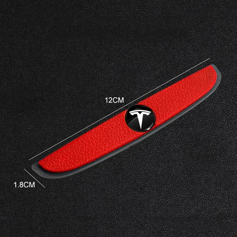 4pcs Car Door Edge Protector Stickers Anti Collision Guards Strip For Tesla Model 2022 2021 Center Console Containersr Roadster