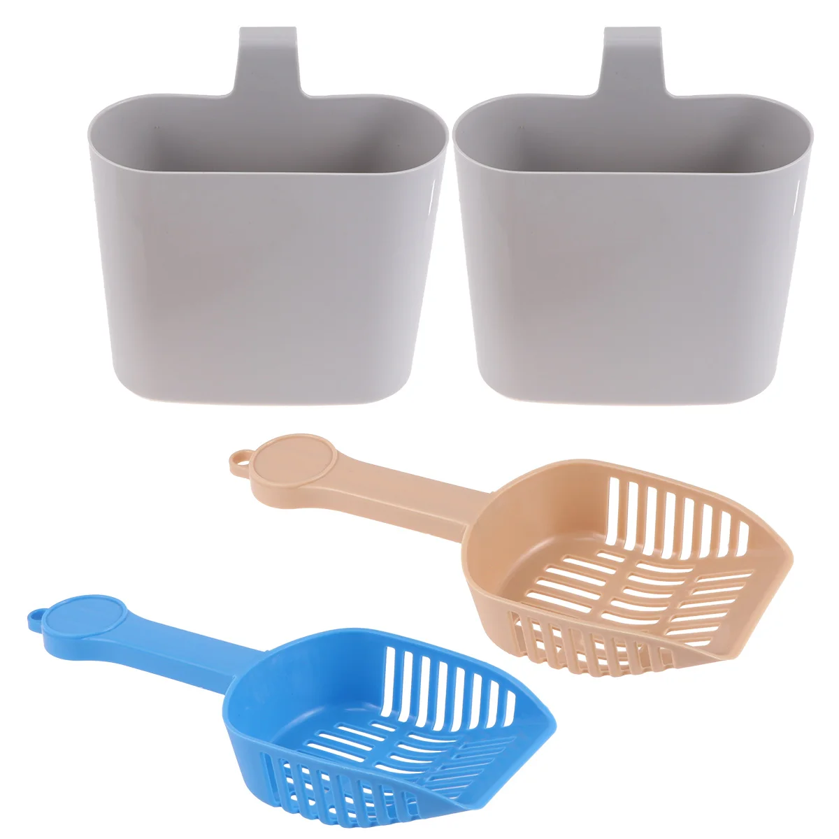 

Cat Litter Tool Durable Plastic Pet Cleaning Accessories Pet Shovel Long Handle Sifting Tray Ideal for Litter Box Maintenance