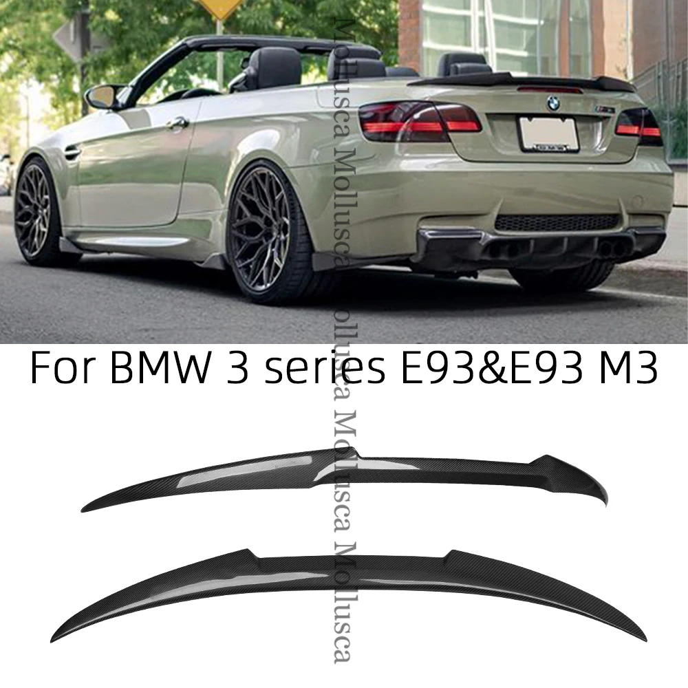 

For BMW 3 Series E93&E93 M3 Convertible M4 Style Carbon fiber Rear Spoiler Trunk wing 2006-2013 FRP honeycomb Forged