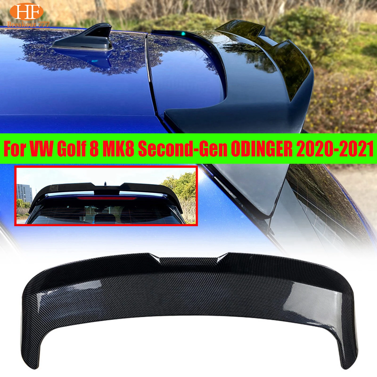 

Rear Trunk Spoiler For VW Golf 8 MK8 Second-Gen ODINGER 2020-2021 Car Bumper Lip Trunk Spoiler Boot Wing Accessories