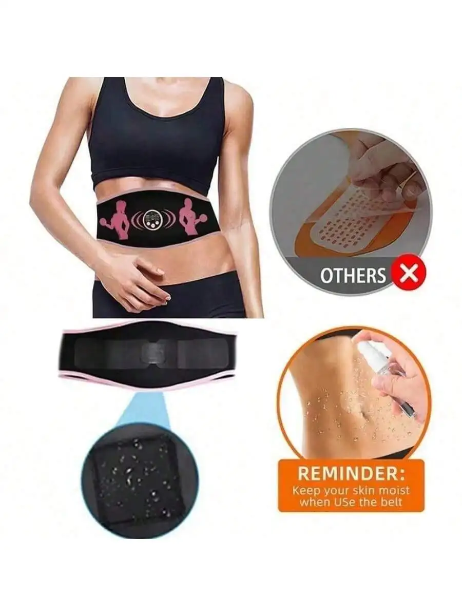 2026 Ab حزام تونر عضلات البطن - حزام تحفيز Abs حزام تنغيم العضلات للرجال والنساء للتدريب قابل لإعادة الشحن #4