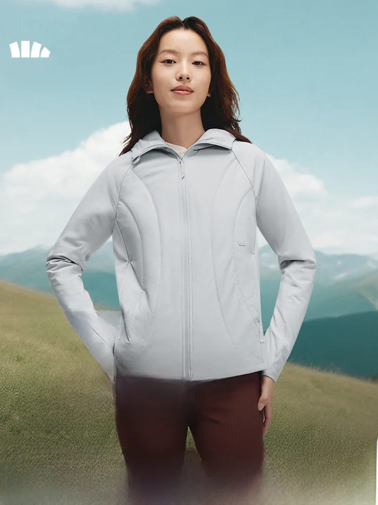 

Banana Le Sports Lightweight Fce Jaet Autumn Winter New High Elastici Skin-friendly Warm Waterproof Cotton Hooded Coat