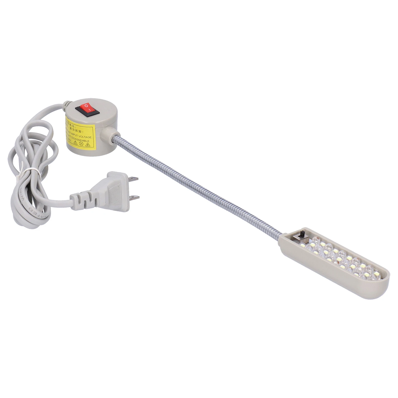 Sewing Machine Work Light Sewing Lamp Magnetic Base Elastic Goose‑Neck 30 LED UV+White Lighting Color