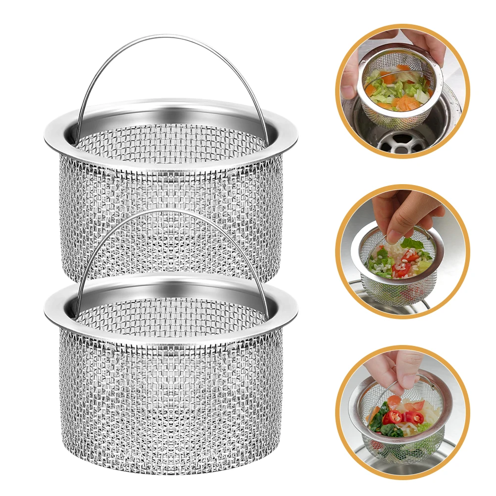 10 قطعة مصفاة حوض المطبخ سلة الفولاذ المقاوم للصدأ بالوعة معدنية استنزاف تصفية للشعر الماسك الغذاء كاشطات استخدام المطبخ #5